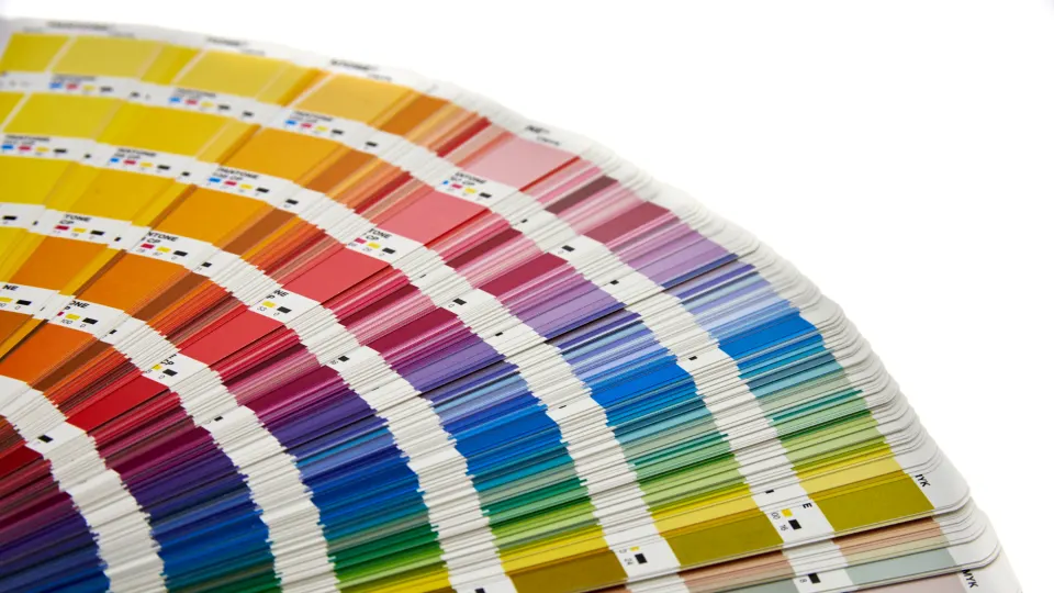 Farbmuster und Designentwürfe